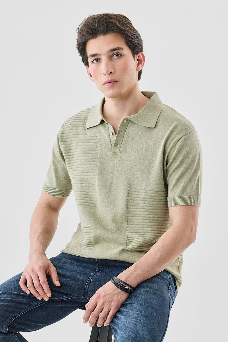 SNITCH Regular Fit 100% Cotton Polo T-Shirt