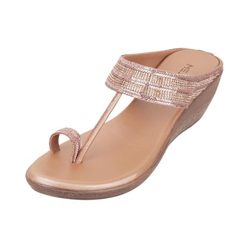 Metro Women Rose Gold Fashion & Comfort Sandal UK/5 EU/38 (35-354) - Image 1