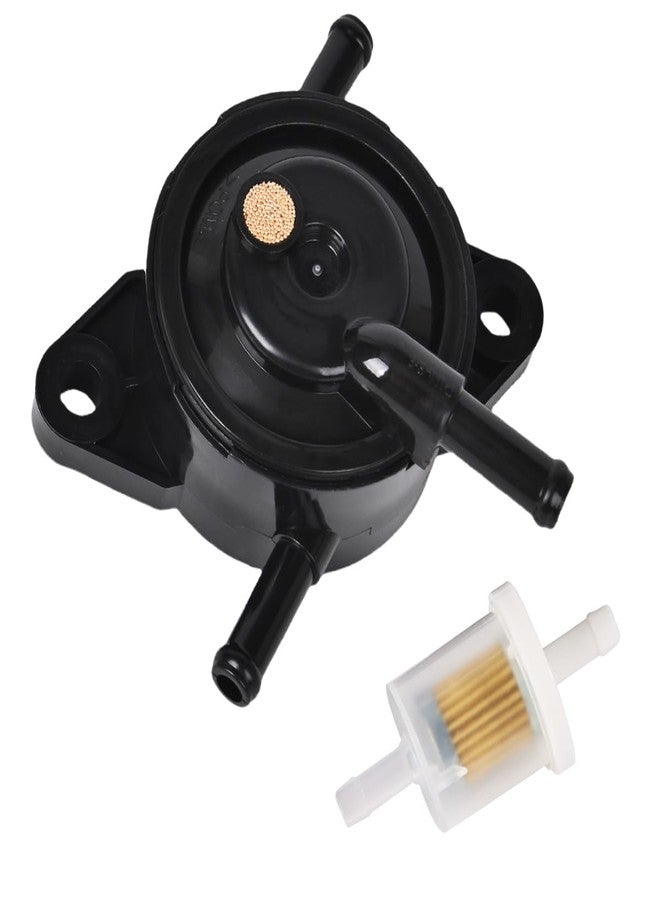 EKLN Vacuum Fuel Pump 49040-7008 with Fuel Filter Fit for Kawasaki FS FR FX Series Engines John Deere Walk Behind Lawn Mover Replacement OE# 490400770 MIU12470 054-113 - Image 1