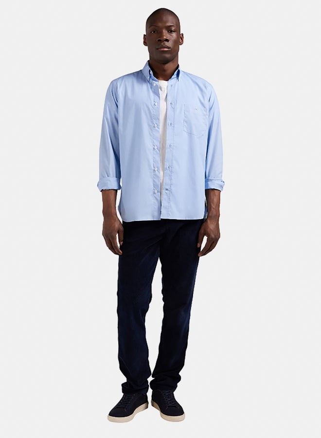 Eden Park shirt with button-down collar and printed elbow patches  - Image 1