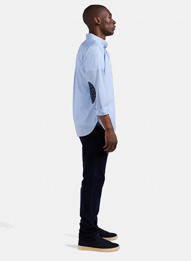 Eden Park shirt with button-down collar and printed elbow patches  - Image 3