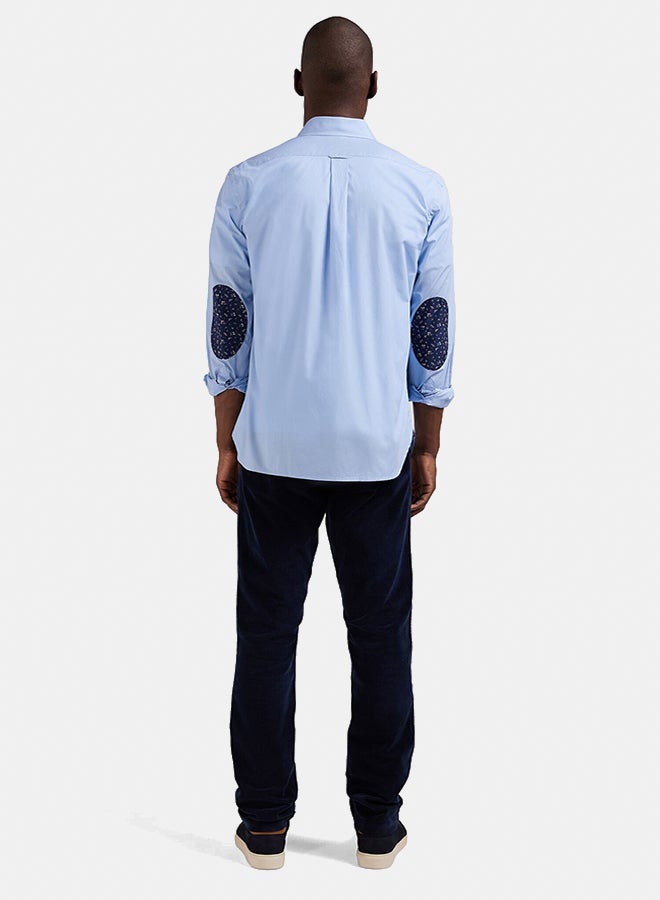 Eden Park shirt with button-down collar and printed elbow patches  - Image 4