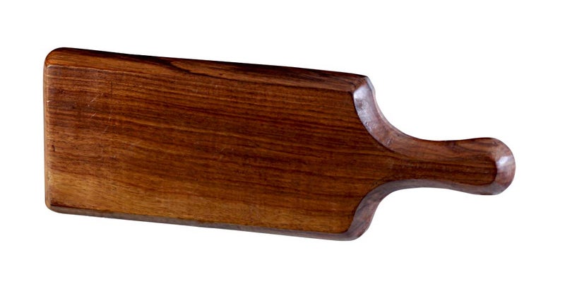 THW® Wooden Garlic Bread Snacks Starters Fast Food French Fries Serving Platter Bat Plate Tray, Small Size - Image 4