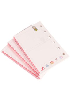 Y&D 3 PCS Binder Refill Paper A7 Loose Leaf Colorful 6 Hole Notebook Refills Pages Inserts for School Store Office  - Image 1