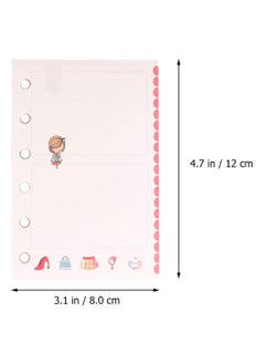 Y&D 3 PCS Binder Refill Paper A7 Loose Leaf Colorful 6 Hole Notebook Refills Pages Inserts for School Store Office  - Image 2