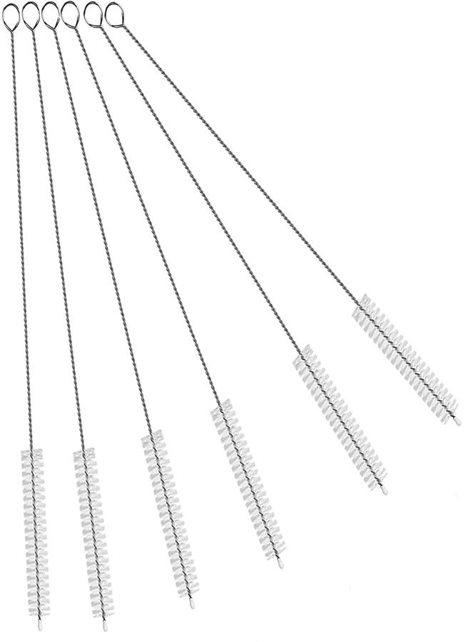 CIDYAUST Straw Cleaner Brush with 304 Stainless Steel and Nylon Bristles, Straw Brush for Stanley Cup/Glass/Silicone Straw, Baby Bottle or Hummingbird Feeders-6-Piece Set. - Image 1