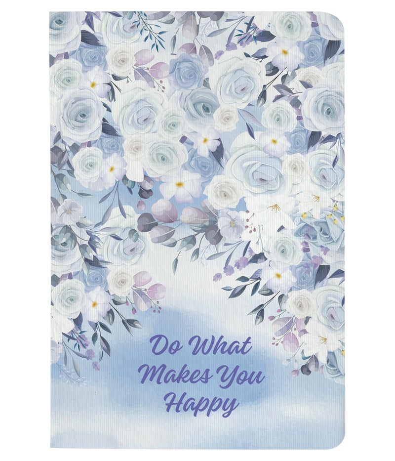 BOUND N FOUND 100 GSM A5 Dot Grid Journal Diary: 160 Pages (Do What Makes You Happy) - Image 1