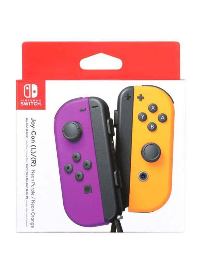 Nintendo Switch Joy-Con Controllers - Neon Purple/Orange