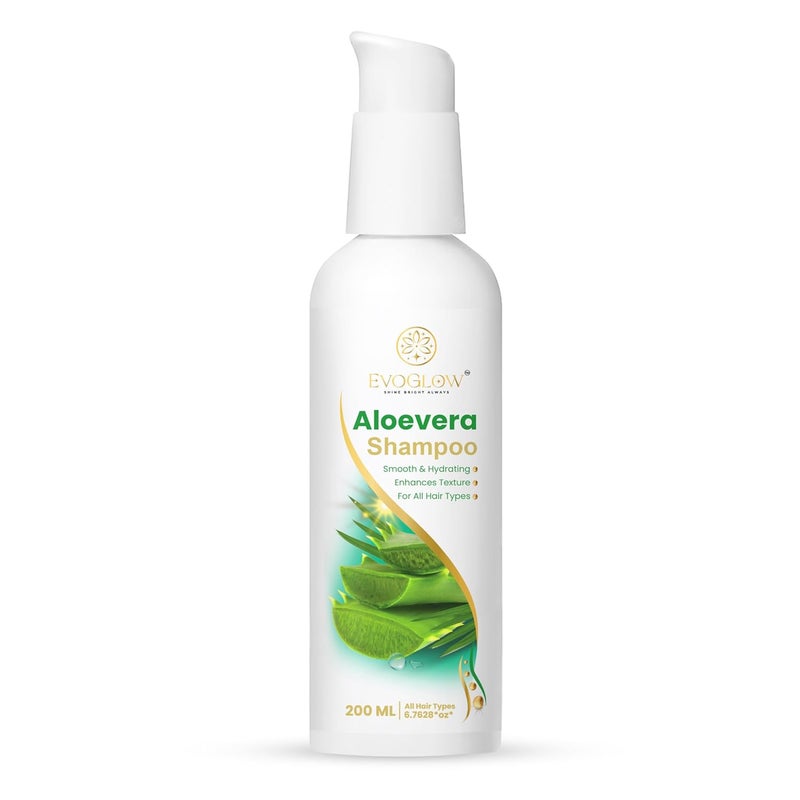 Generic Evoglow Aloe Vera Shampoo Smooth Hydrating All Hair Types 200 ml  - Image 1