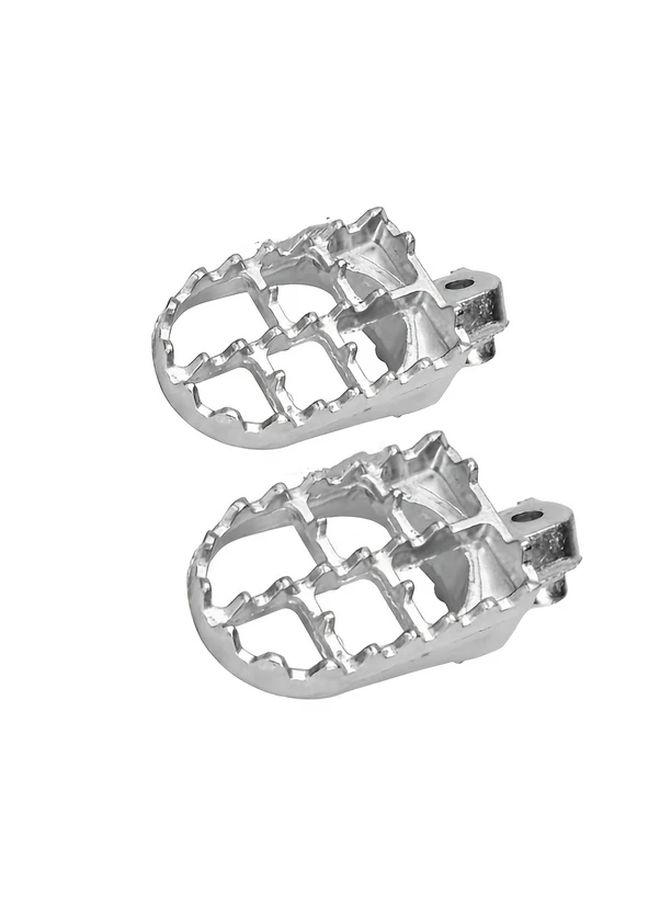 2pcs Silvery Off Road Motorcycle Foot Pedals Front Rests For 50cc 70cc 80cc 200cc - Image 4