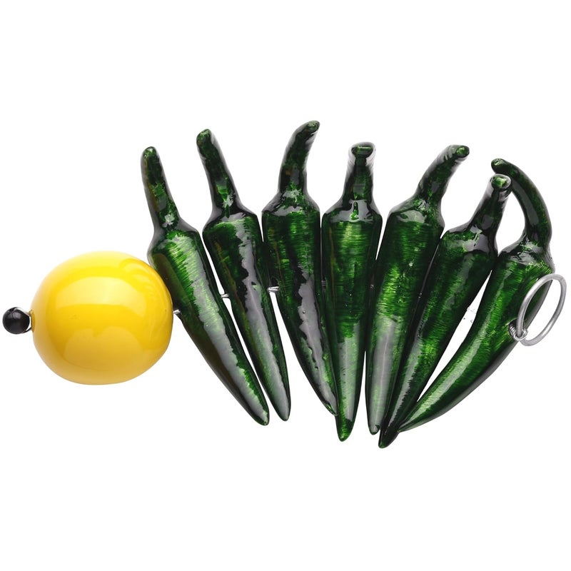Plus Value Metal Limbu Mirchi Door Hanging Feng Shui Vastu Remedies for Protection from Negativity at Home Office Business and Factory - Image 3
