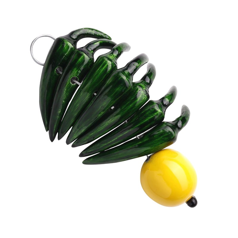 Plus Value Metal Limbu Mirchi Door Hanging Feng Shui Vastu Remedies for Protection from Negativity at Home Office Business and Factory - Image 4