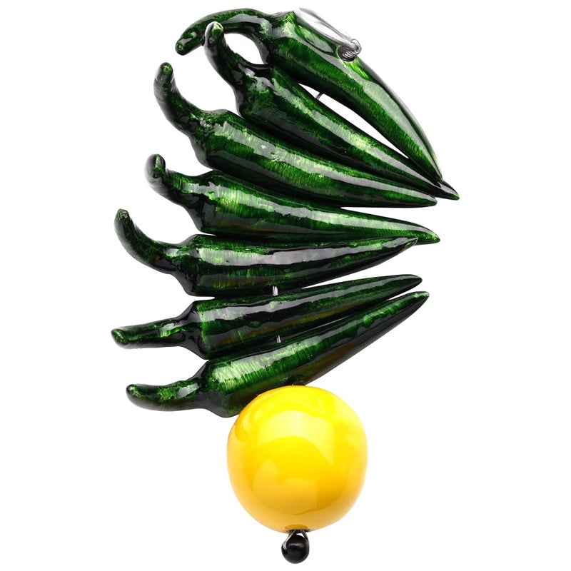 Plus Value Metal Limbu Mirchi Door Hanging Feng Shui Vastu Remedies for Protection from Negativity at Home Office Business and Factory - Image 2