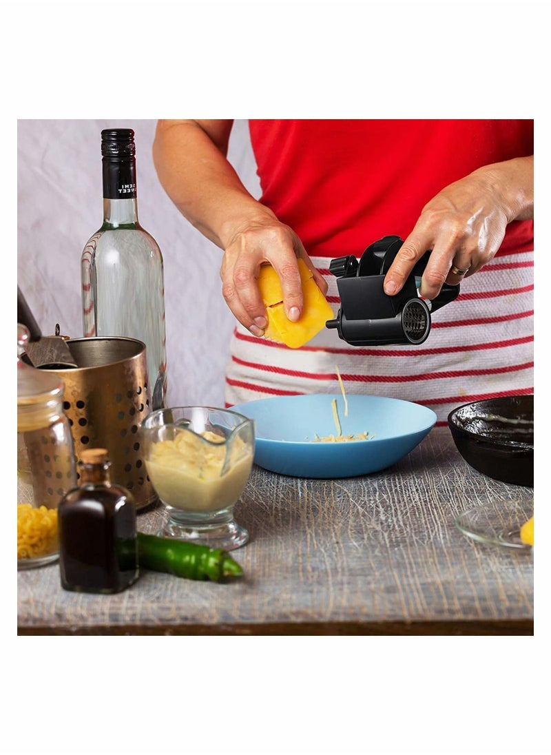 Y&D Cheese Grater Rotary Manual Handheld Grater, with Stainless Steel Drum for Grating Hard Chocolate Nuts Kitchen Tool  - Image 2
