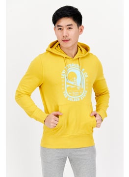 Levi's Men Hooded Brand Logo Sweatshirt, Yellow  - Image 1