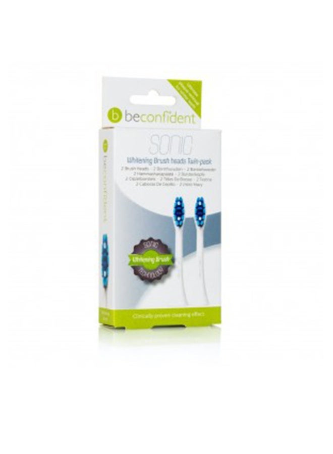 Beconfident رؤوس فرشاة بي كونفيدنت سونيك لتبييض الأسنان قابلة لإعادة التعبئة - لون أبيض - Image 1