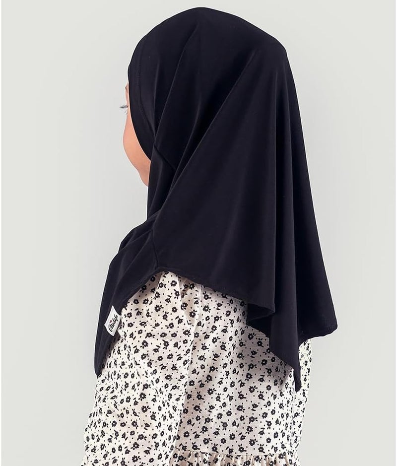 Modefa Islamic Girl Child Practical Amira Hijab Two Piece Muslim Scarf & Bonnet - Instant Easy Hijab - Image 3