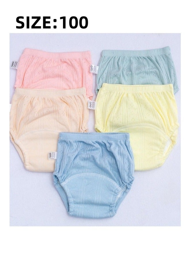 DOOKOO 5 Pieces Breathable Potty Training Underwear 6 Layers Breathable Cotton Absorbent Trainer Pants for Toddler Baby Boys Girls Waterproof