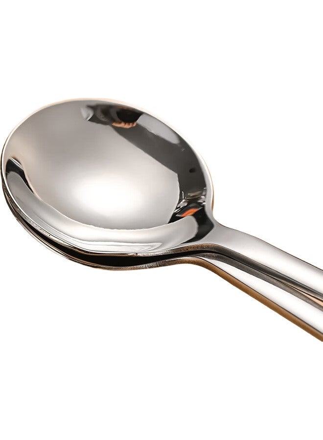 JD.com Jingzao 304 Stainless Steel Long-Handled Spoons, Mixing Spoons, Coffee Spoons, Dessert Spoons, Extended Ice Spoons, Small Soup Spoons, 2-Piece Set - Image 1