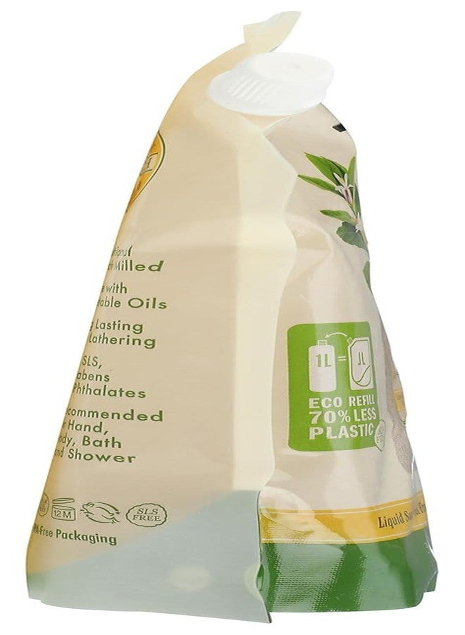 A La Maison Provence Lemon Liquid Soap Doypack Refill 1 L / 33.8 oz - Image 5