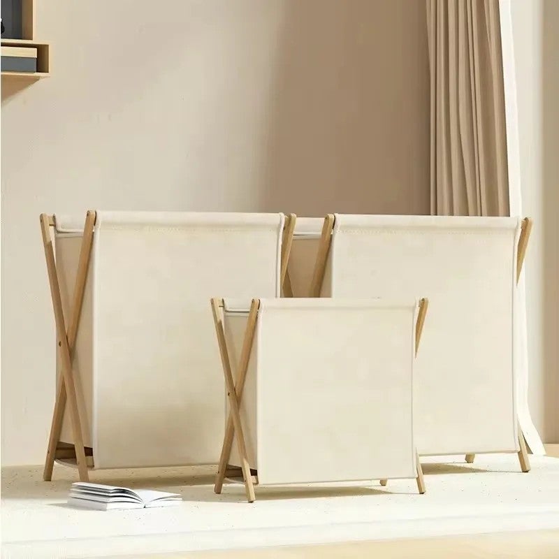 Y&D Foldable Laundry Basket with Lid & Handles - Household Dirty Clothes Storage Hamper - Image 3
