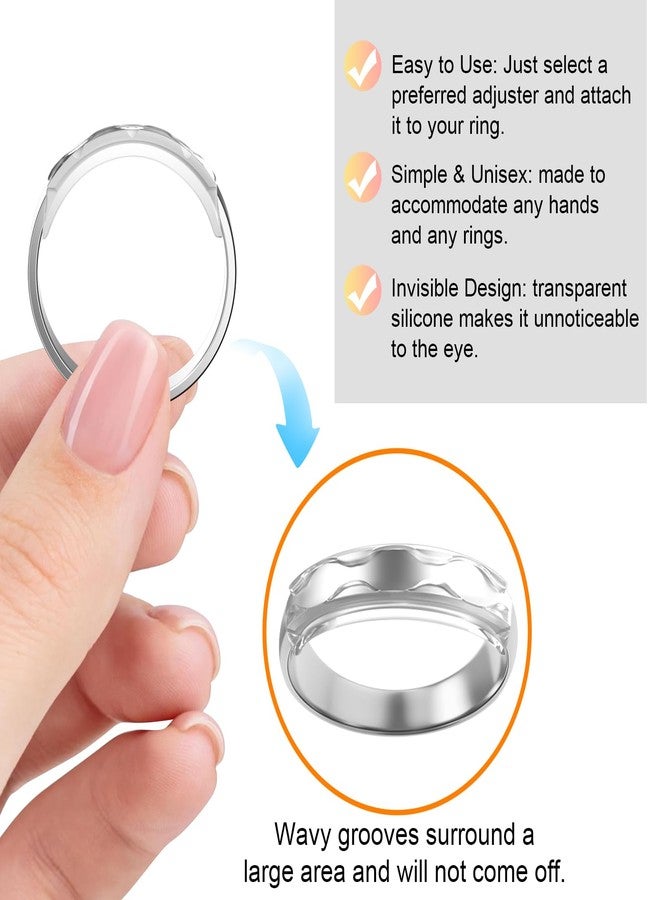 Haiou Ring Sizers for Loose Rings Ring Guards for Loose Rings Fit Any Rings, Invisible Ring Size Adjuster Never Sliding Off and Spinning - Image 2