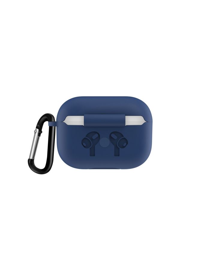 Silicone Case Cover For Apple AirPods Pro Dark Blue - Image 2