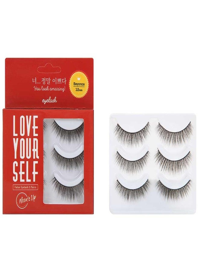 NOON'S UP [NOON’S UP LOVE YOURSELF False Eyelash 3 Pairs] - ★Glue is not included!!★ Eyelash, Fake Eyelash, Eye Lashes, Eyebrow growth, Dramatic Lashes, Lashes with Glue (BEYONCE) - Image 1