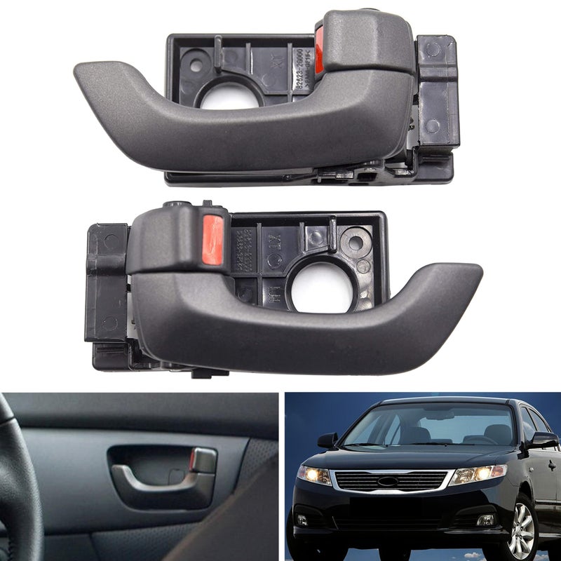 BENERAY 2 Pcs Inside Front & Rear Door Handle, Inner Left Driver Right Passenger Side Interior Door Handles, fits for Kia Optima Lotze 2006-2010 / Replace 826102G000K2 / 826202G000K2 - Image 1