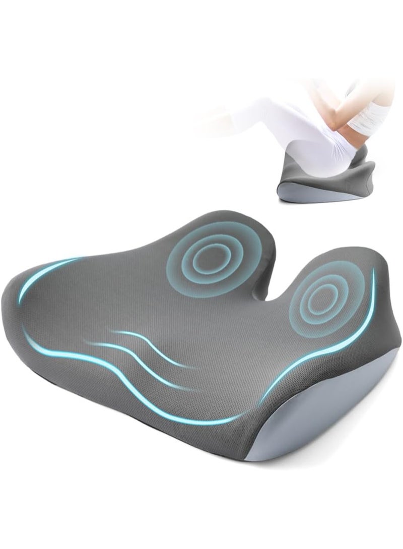 [Luxury Orthopedic Memory Foam Seat Cushion] - Non-Slip Office & Car Pad for Back Pain Relief - Premium Ergonomic Support for Daily Sitting - Image 1