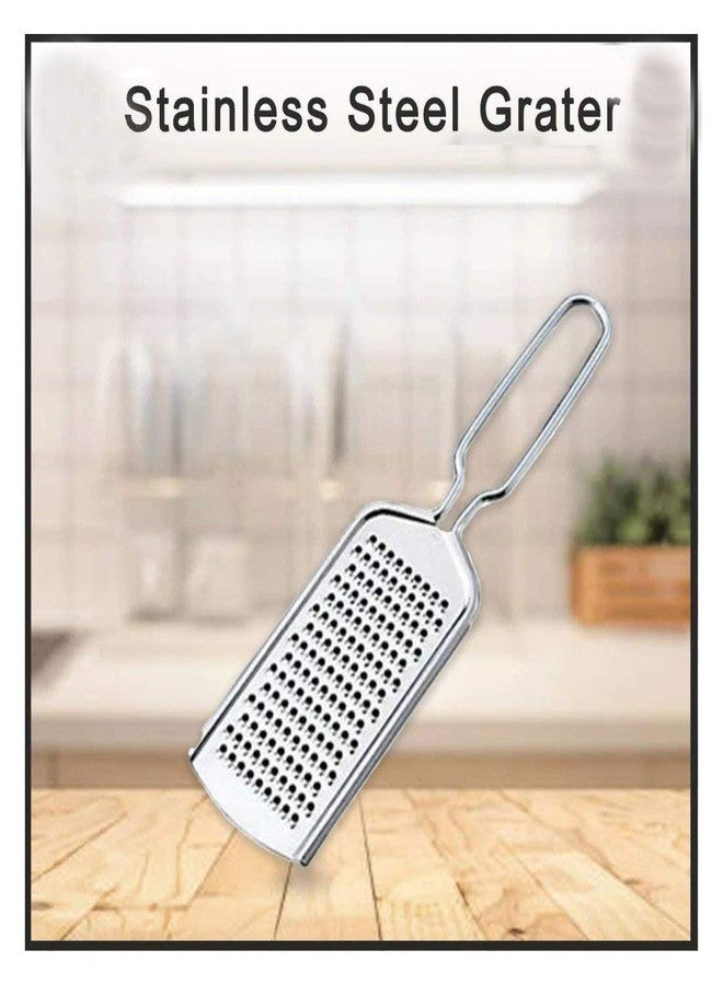 JISUN Stainless Steel Cheese Grater & Egg Whisk/Egg Beater/Steel Whisk Kitchen Tool Set - Image 5