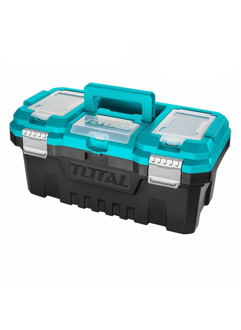 توتال TOTAL صندوق أدوات تخزين بلاستيك 20 بوصة بأبازيم معدنية TPBX0202  - Image 1
