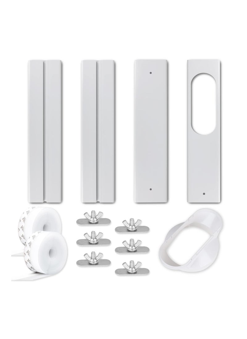 SYOSI - Portable Air Conditioner Window Kit with 2 3m Seals, Universal Portable Air Window Vent Exhaust Hose, Mobile Air Conditioner Window Damper, AC Ventilation Kit (5.1"/13cm) - Image 1