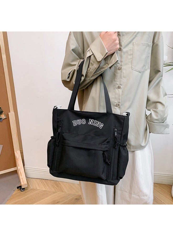 Women's Tote bag Waterproof Large Capacity Tote Bag,Multifunctional,Fashionable,Casual Crossbody Dumpling Shoulder Bag with Zipper Closure,Multi Pockets Shopping Satchel Bag, Portable Travel & Business Trip Storage Bag For Commuting Work,College Students & Everyday Use. - Image 2