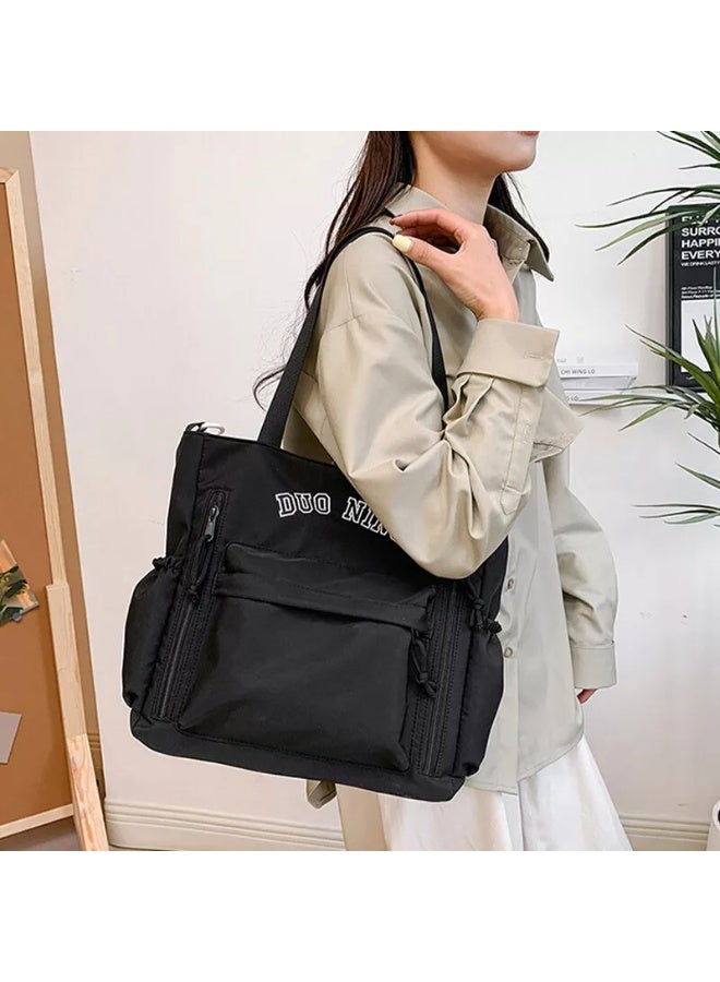 Women's Tote bag Waterproof Large Capacity Tote Bag,Multifunctional,Fashionable,Casual Crossbody Dumpling Shoulder Bag with Zipper Closure,Multi Pockets Shopping Satchel Bag, Portable Travel & Business Trip Storage Bag For Commuting Work,College Students & Everyday Use. - Image 3