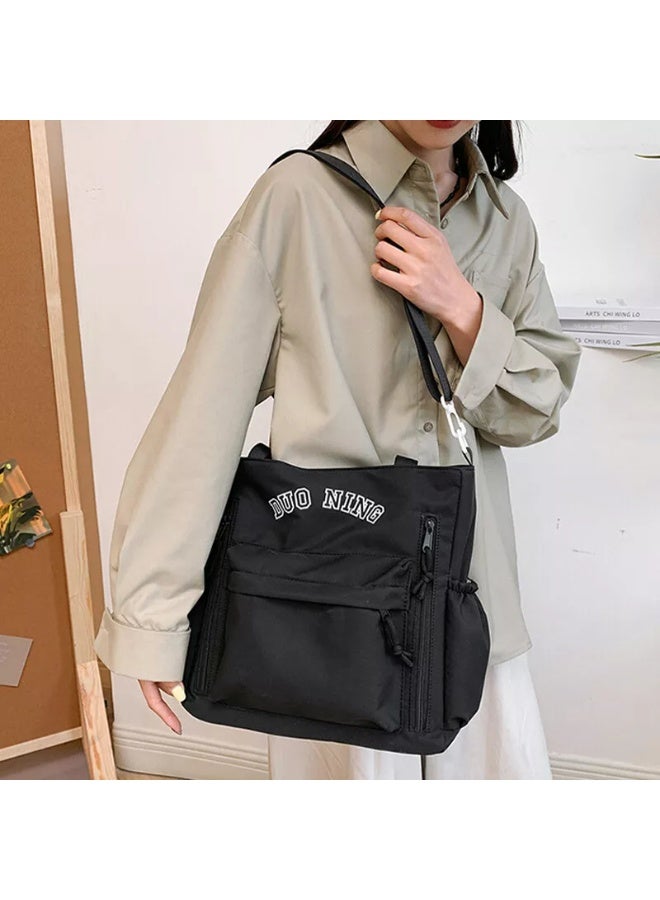 Women's Tote bag Waterproof Large Capacity Tote Bag,Multifunctional,Fashionable,Casual Crossbody Dumpling Shoulder Bag with Zipper Closure,Multi Pockets Shopping Satchel Bag, Portable Travel & Business Trip Storage Bag For Commuting Work,College Students & Everyday Use. - Image 4
