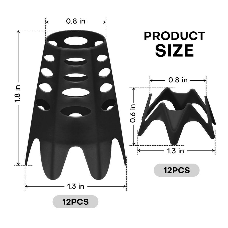 Golf Simulator tees, 24Pcs Plastic Golf Mat Tees for Home, Outdoor or Indoor Golf Tees for Training, Practice Golf tees for Winter Turf and Driving Range, Pack of 12 Tall u0026 12 Small - Image 5