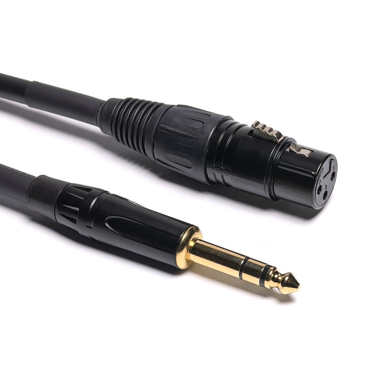 Suanqi 023 6in 1/4 TRS to XLR Female Adapter, 6.35 to XLR Female, XLR to 1/4 Adapter 1/4 Audio Cable 6in/2pack - Image 5