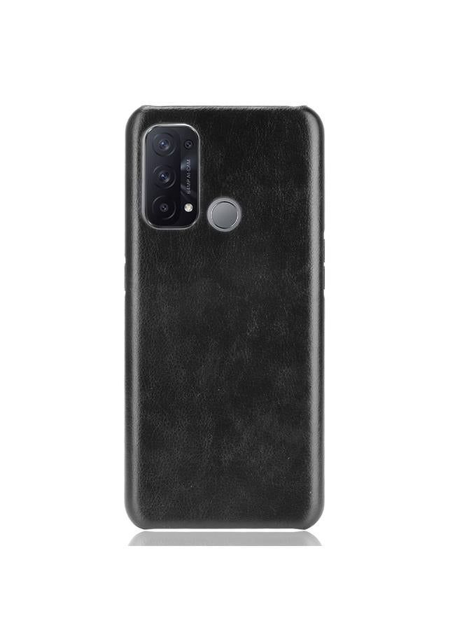 S-TOP Case For OPPO Reno5 A Shockproof Litchi Texture PC + PU + Flannel Case - Image 2