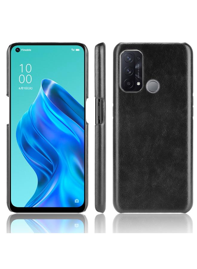 S-TOP Case For OPPO Reno5 A Shockproof Litchi Texture PC + PU + Flannel Case - Image 1