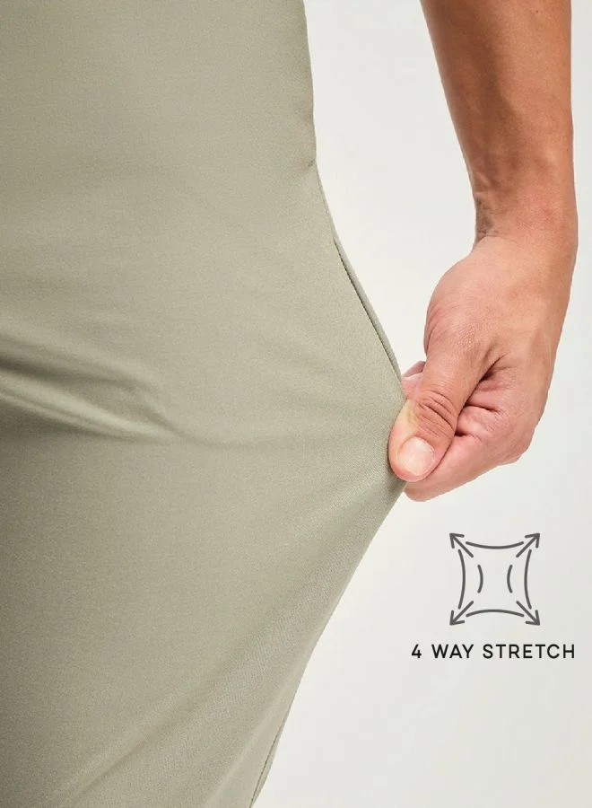 THE BEAR HOUSE Men's 4 Way Stretch Formal Trouser Versatile Office and Travel Pants Comfortable Fit for Everyday Use Easy to Style Bottomwear for Work Weekend and Outings