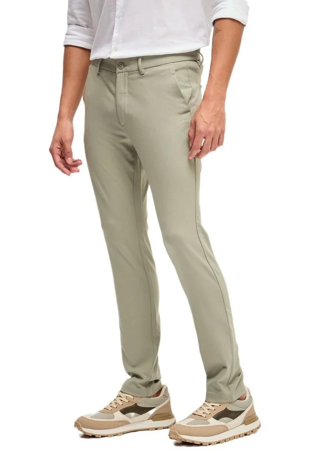 THE BEAR HOUSE Men's 4 Way Stretch Formal Trouser Versatile Office and Travel Pants Comfortable Fit for Everyday Use Easy to Style Bottomwear for Work Weekend and Outings