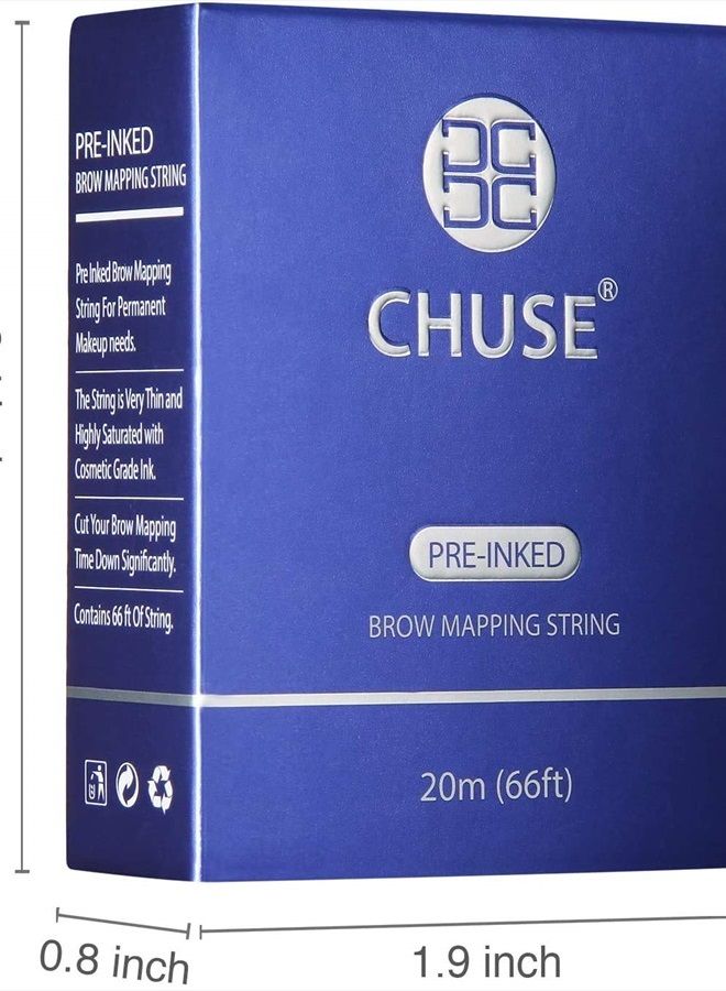 Chuse Brow Mapping String for Microblading - Pre-Inked - 66ft (20m) -1 mm Fine Bamboo Charcoal Thread - Image 4