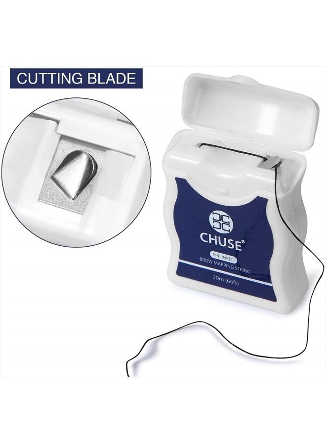 Chuse Brow Mapping String for Microblading - Pre-Inked - 66ft (20m) -1 mm Fine Bamboo Charcoal Thread - Image 3