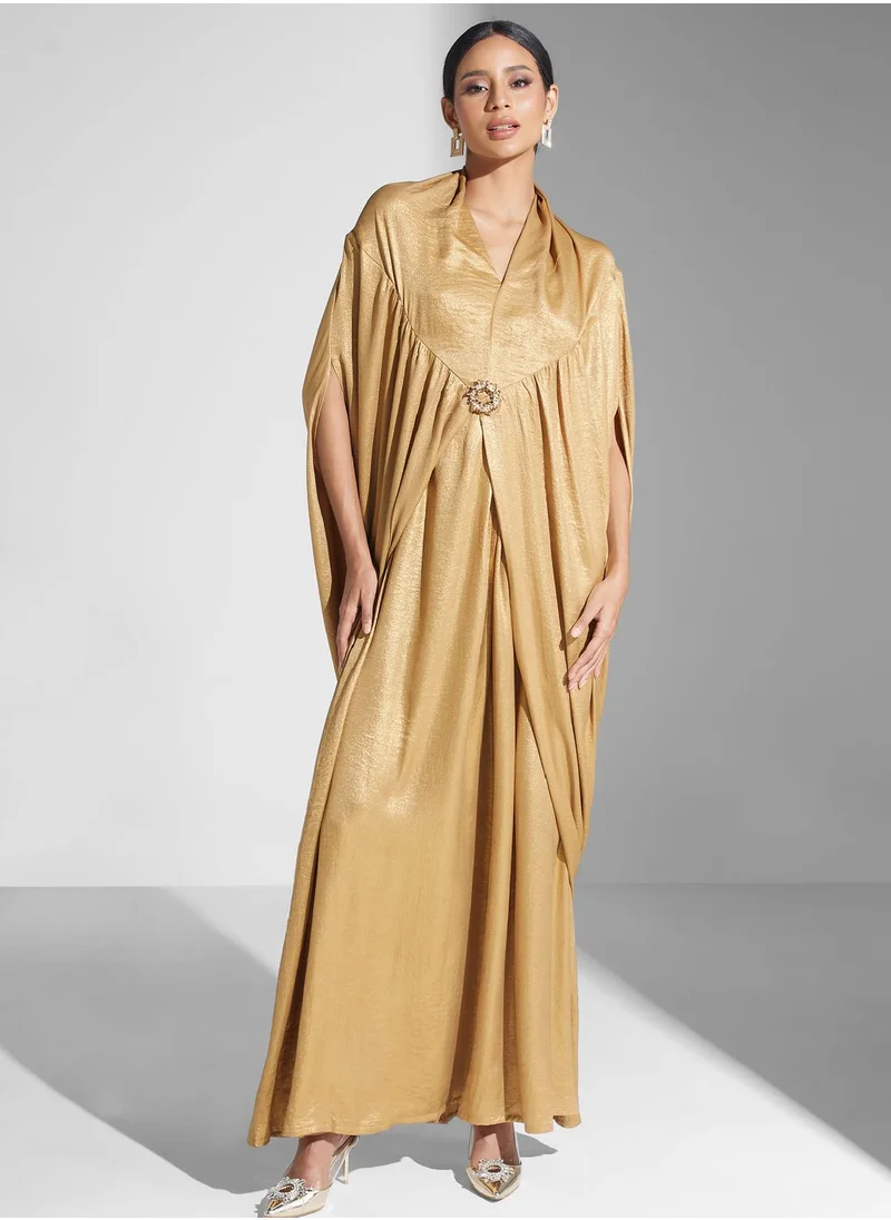 Khizana Embellished Detail Kaftan