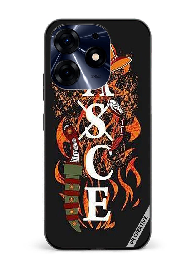 VR CREATIVE Protective Case Cover For Tecno Spark 10 Pro Fire First Ace Design Multicolour - Image 1