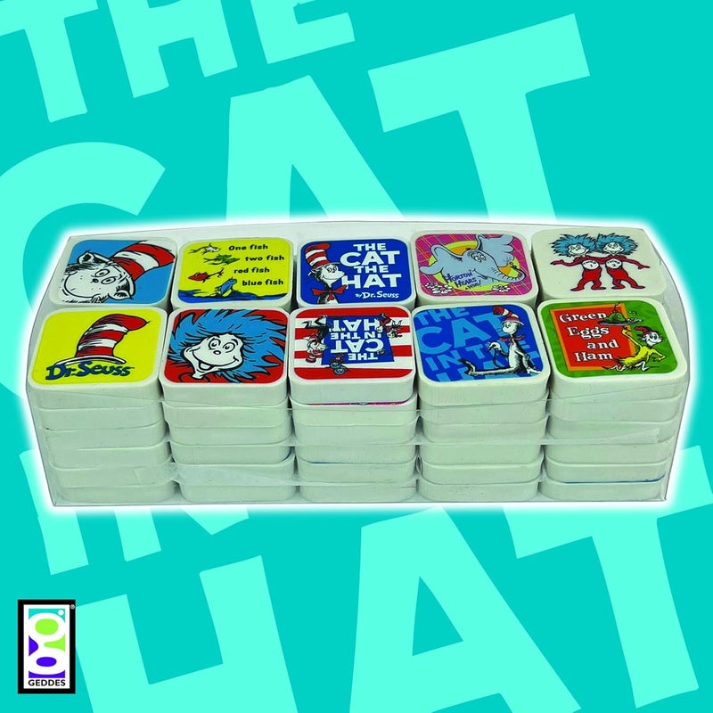 Geddes Raymond Dr. Seuss Character Erasers for Kids (Pack of 60) - Image 4