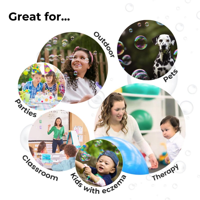 Spike Innobaby Botanical Bubble Solution for Sensitive Skin - 16 oz Refill for Spike Blower Wand and Manual Bubble Toys - Ready to Use - Mess Free - Non Toxic - Image 2