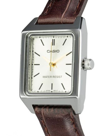 Women Leather Analog Wrist Watch LTP-V007L-9BUDF - 22 mm - Brown - view 4