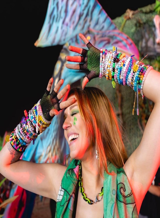 KANDI BAR 'Good Vibes' Collection (13 Rave Bracelets) - Image 5